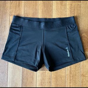 Womens Reebok Speedwick booty shorts size M black